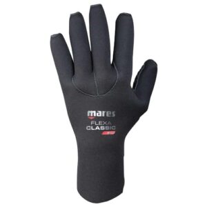 Mares FLEXA Classic Glove 5 mm Neoprenhandschuh für Tauch- und Wassersportler, schwarzer Tauchhandschuh mit Neopren-Material