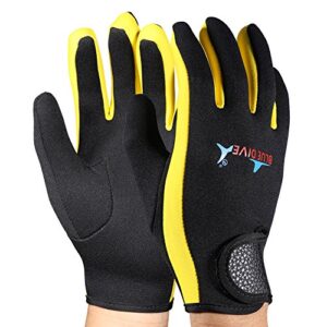 Neopren-Handschuhe für Damen zum Tauchen, Schnorcheln, Kajakfahren und Surfen - schutzgepolsterte Handschuhe mit Elastomaterial und verstellbarem Klettverschluss