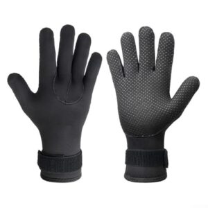 5 mm Neopren-Handschuhe für Herren, geeignet zum Tauchen, Schnorcheln, Surfen, Skifahren und Wassersport, mit starken Nähten und Wärmeschutz, Größe L