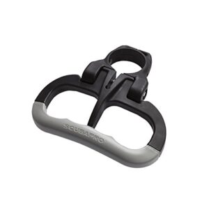 Scubapro POIGNEE Noire Wassersport-Kits, Unisex, Erwachsene, Schwarz - Tauch- und Wassersportausrüstung mit Tragegriff und Drehgelenk