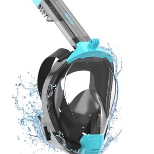 Sicherer und bequemer Schnorchel-Verbrauch. Die ACURE SN04 Schnorchelmaske ist eine hochwertige Vollgesichts-Schnorchelmarsche mit Abnehmbarer Kamerahalterung, die für Erwachsene und Jugendliche geeignet ist.