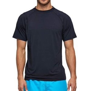 Herren Rashguard UV T-Shirt Schwimm Shirt Kurzarm Schnell Trocknend Wassersurf-Shirt UPF 50 Tops Badeshirts für Surfen, Tauchen und Outdoor-Aktivitäten