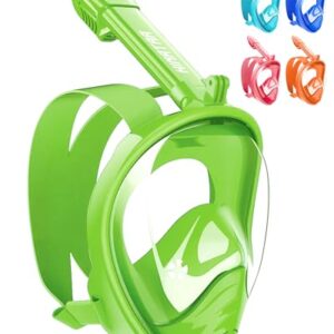 HINATAA Schnorchelmaske für Kinder mit 180° Panoramablick und Anti-Beschlag und Anti-Leck. Geeignet für Kinder im Alter von 4-15 Jahren.