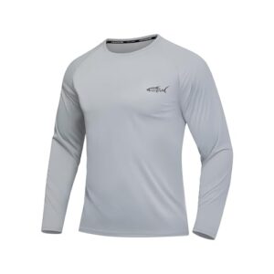 Herren Rashguard UPF 50+ Langarmshirt für Training und Freizeit, atmungsaktives und federleichtes Design, reflektierende Sicherheitsfunktion und schnelltrocknende Technologie