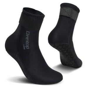 Neopren Socken für Damen und Herren, ideal für Tauchen, Schwimmen, Schnorcheln, Segeln und Surfen. Hochwertige Materialien bieten Abrieb und Isolierung.