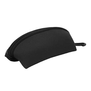Tragbare Tauchmaskentasche mit sichtbarer Aufbewahrung und strapazierfähigem Neopren-Material für Taucherbrille, schwarz
