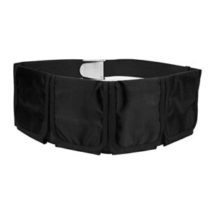 Glomora Scuba Gewichtsgürtel, Tauchgewicht Gürtel für Freitauchen, Tauch Gürtel Schnorchelgürtel mit Edelstahlschnalle elastischer Schnellverschluss für Tauch und Freitauchzubehör