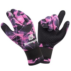 Neoprenhandschuhe 3mm für Damen und Herren, thermisch, anti-rutsch, wärmende Tauchhandschuhe mit elastischem Handgelenk zum Wassersport, Surfen, Schnorcheln und Tauchen