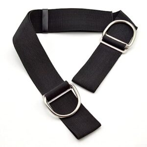 PETSTIBLE Tauchen Technisches Tauchen Schrittgurt für BCD Gurt-Seitenmontage mit D-Ring, hochwertiger Material, robust und bequem, ideal für Flugel-BCD-Rückplatten