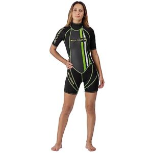 SALVIMAR Schnorchelanzug für Damen in Schwarz, 2,5 mm Neopren, bequem und stylish zum schnellen Schwimmen