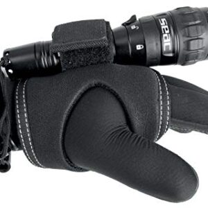 SEAC Lampenhalterung, leichte Halterung für Taucherlampe am Handgelenk, für rechte und linke Hand geeignet