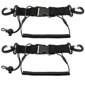 Spiral-Kabel für Unterwasserkamera, Armbandhalterung mit Karabinerschnellverschluss