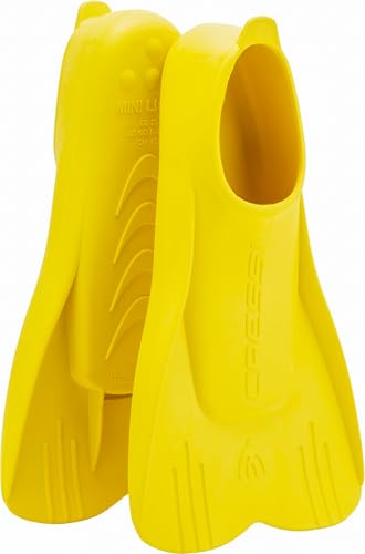 Kurze Flossen für Kinder zum Tauchen, Schnorcheln und Schwimmen - Gelbe Flossen 32/33 von Cressi