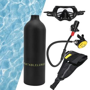 Mini-Tauchflasche mit Entlüftung, Überdruckventil und Taucherbrille für Abenteuer unter Wasser