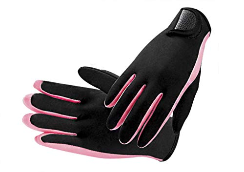 Tauchhandschuhe mit 1,5mm Dicke für Taucher und Schwimmer, warme Neopren Handschuhe mit Anti-Rutschfunktion, elastische Fingerhüllen für Erwachsene, ideal fürs Surfen, Kajakfahren, Schnorcheln und andere Wassersportarten
