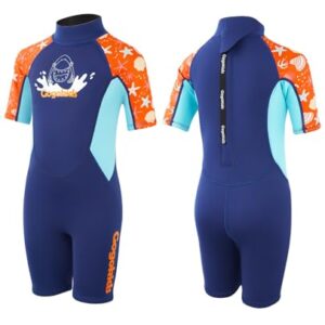 Gogokids Neoprenanzug für Kinder, 2.5 mm Neopren, Thermal Schutz, Einteilige Neoprenanzüge für Kids, One Piece Neopren Shorty für Wassersport, Surfen, Schwimmen, Tauchen