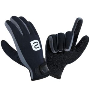 Summshall 2 mm Neopren-Handschuhe, hält warm und flexibel, rutschfester Griff, für Tauchsportarten wie Segeln, Surfen, Paddeln oder Schnorcheln geeignet.