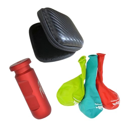 Ohrdruckausgleichsgerät für Tauchtrainer, inklusive 1 Ohrdruckausgleichsgerät, 3 Luftballons und Aufbewahrungsbox zum Üben des Druckausgleichs beim Tauchen und Schnorcheln