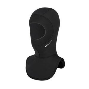 Osprey Neoprenanzug mit Kapuze, unisex, erwachsene Größe 5 mm Neopren, strapazierfähig, Thermo-Tauchhaube zum Schnorcheln, Surfen und Schwimmen in mehreren Größen, Schwarz