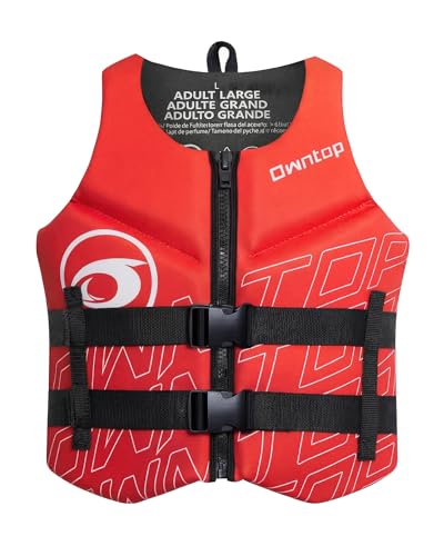 Leichte Neopren-Schwimmhilfe für Erwachsene - Faltbare Auftriebsweste mit Doppelschnallen für SUP, Kajak, Paddeln und Angeln