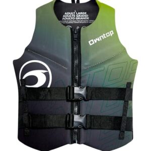 Leichte Neopren-Schwimmhilfe für Erwachsene, faltbare Auftriebsweste mit Doppelschnallen für SUP, Kajak, Paddeln und Angeln
