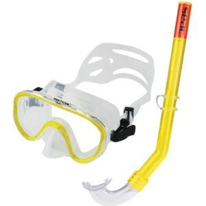Schnorchelset für Kinder, Tauchmaske und Schnorchel aus transparentem Silikon, ideal für Freizeitschnorchler