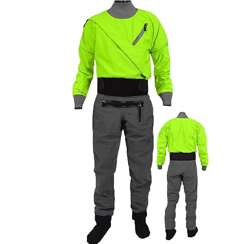 Trockenanzug für Herren, Kajak, Leicht, 3-Lagig, Wasserdicht, zum Paddeln, Angeln, Bootfahren, Kanufahren, Rafting, Tourengehen, Segeln