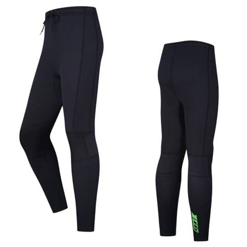 ZCCO Herren und Damen Neoprenhose, 1,5mm/3mm lange Neoprenhose für Surfen, Kajakfahren, Schwimmen, Tauchen und Kanufahren