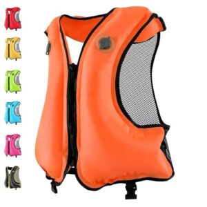 Aufblasbare Schwimmhilfe für Erwachsene, 100 kg & 150-200 cm, verstellbar und farbenfroh, ideal für Wassersportarten wie Kajak, SUP, Surfen