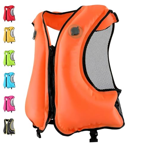 Aufblasbare Schwimmhilfe für Erwachsene, 100 kg & 150-200 cm, verstellbar und farbenfroh, ideal für Wassersportarten wie Kajak, SUP, Surfen