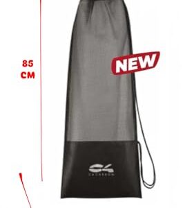 C4 Netztasche für Flossen zum Schnorcheln, Apnoe und Unterwasserausrüstung - reißfestes Gewebe, verstärkter Boden