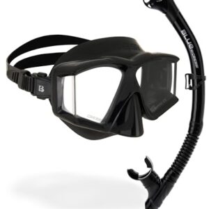 Cressi Horizion+Scilla Combo - Unisex Tauchset mit schwarzer Maske und Schnorchel für Tauchen und Schnorcheln