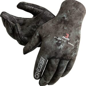 Cressi Tracina Camou Gloves, Tauchhandschuhe aus Neopren mit hoher Elastizität und Anti-Rutschbeschichtung für Erwachsene in Braun oder Grün