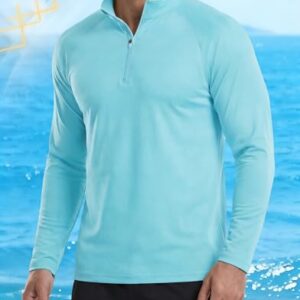 Herren UPF 50+ Schutz Rashguard mit Reißverschluss für Aktivitäten am Wasser oder in der Sonne