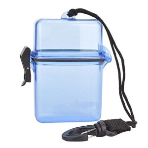 Keenso Tauchen Siegelbox, 3 Farben Kunststoff Trockenbox Transparente wasserdichte Versiegelungsbox Unterwasser-Tauchversiegelungsbox mit Seilhaken