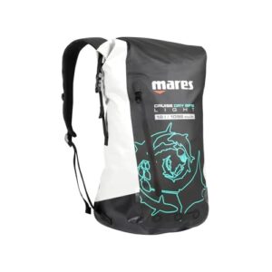 Wasserdichte Rucksacktasche mit Rollverschluss-System und Luftdurchfluss-System, ideal für Wassersportler und Outdoor-Fans.