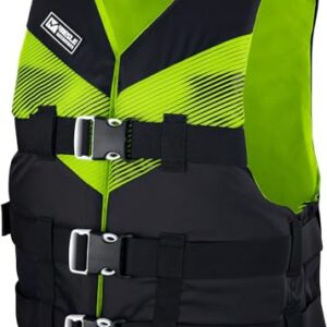 Leichte Schwimmhilfe für Erwachsene, 50N Auftriebsweste, ideal für Wassersportler und Kajak-Fahren, Prallschutzweste Wakeboard, Jetski und Wasserski