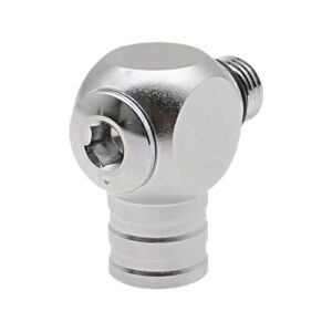 Niederdruckadapter für Tauchen, Schnorcheladapter mit 360 Grad drehbarem Anschluss für Druckminderer Training und Schwimmen.