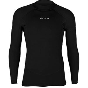 Orca Baselayer Herren schwarz, Neopren Langarmshirt, enganliegend, zusätzliche Wärme im kalten Wasser bietet