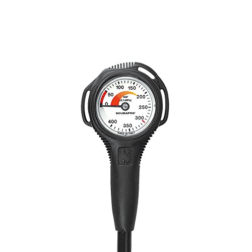 SCUBAPRO Compact Manometer 400 bar - Druckmesser für Taucher mit 50 mm Durchmesser und Messbereich bis 400 bar