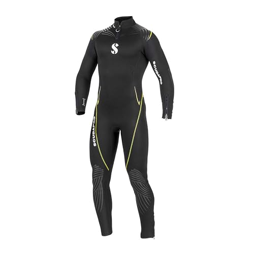 Tauchanzug Definition Steamer 3mm von SCUBAPRO - Herren Taucheranzug, Schwarz-Gelb, XL Größe