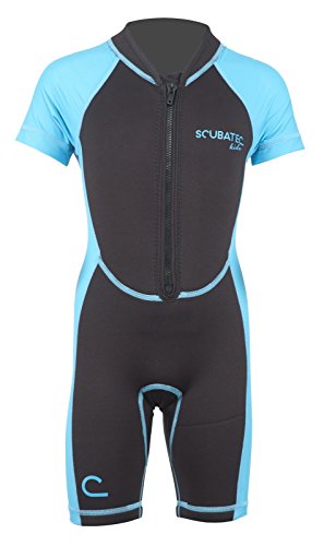 ScubaTec Neoprenanzug Kinder Shorty 2mm - Flexibler Wetsuit für Jungen und Mädchen zum Surfen, Schnorcheln und Wassersport. Leicht, elastisch und schnell trocknend.