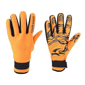 Tauchhandschuhe aus Neopren, 2 mm, für Wassersportgeräte, hohe Leistung, für Erwachsene (M-Orange)