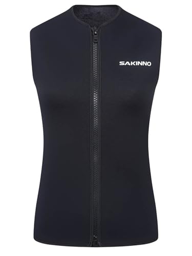 Damen Neoprenanzug Top 3mm mit Reißverschluss, ideal für Tauchen, Schwimmen, Surfen und Schnorcheln