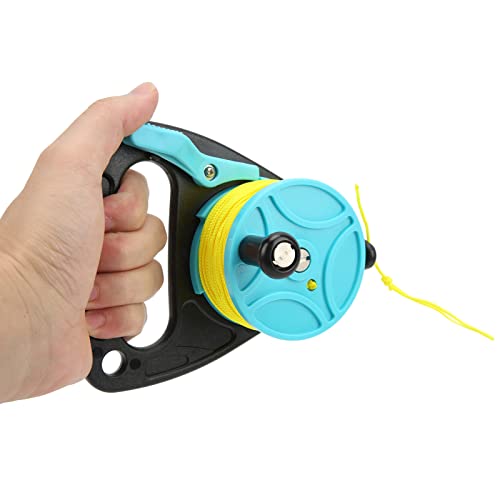 Tragbare Tauchspule für Unterwasser-Taucher mit 46 Metern Draht und Daumenstopper, ideal für Wassersport und Scuba-Tauchen