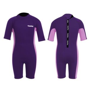 Gogokids Neoprenanzug für Kinder, 2.5 mm Neopren Thermal Einteiliger Neoprenanzug für Kinder zum Wassersport, Surfen, Schwimmen und Tauchen