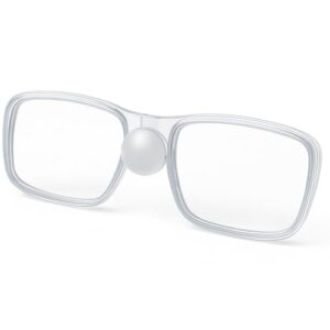 Khroom Optische Brillengläser für Schnorchelmasken, Sehhilfe mit Sehstärke -6.0 bis +6.0 Dioptrien, passend für Seaview Pro, Pro Plus, X, Y und Kids