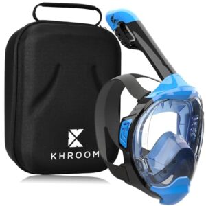 Khroom Schnorchelmaske für Erwachsene und Kinder ab 3 Jahren, CO2-sicher, Vollgesichtsmaske mit Easy-Breath-System