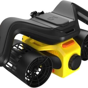 LEFEET C1 Unterwasser-Scooter, Tauchscooter mit Doppelmotor für Erwachsene und Familie, Max. 60 Min. Akkulaufzeit, mit Action-Kamera-Halterung, IP68 Wasserdicht, Perfekt für Pool und Meer(Gelb)