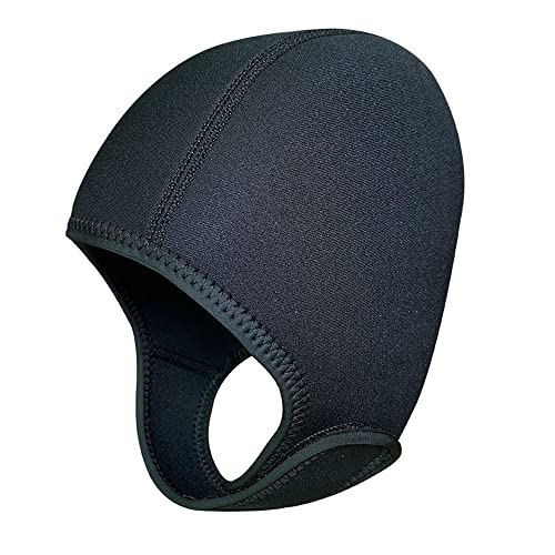 Neopren-Tauchkappe für Surfen, Tauchen und Wassersport - winddichte Kappe mit Kinnriemen zum Schutz vor Sonne und scharfen Gegenständen im Wasser